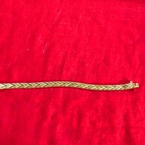 Custom gold tone bracelet